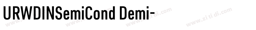 URWDINSemiCond Demi字体转换